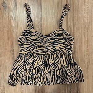 Hollister Tiger-Print Blouse